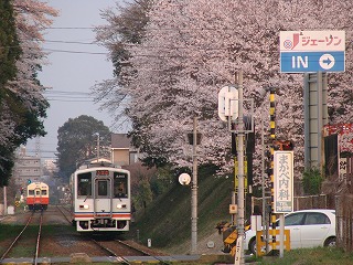 関東鉄道キハ３５０系（左）・キハ２３００系（右）＠新取手駅